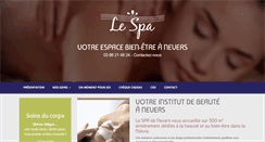 Desktop Screenshot of le-spa-nevers.com