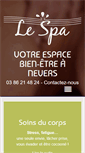 Mobile Screenshot of le-spa-nevers.com